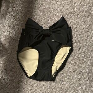 Kandi Kouture Black Bow Kids dance brief